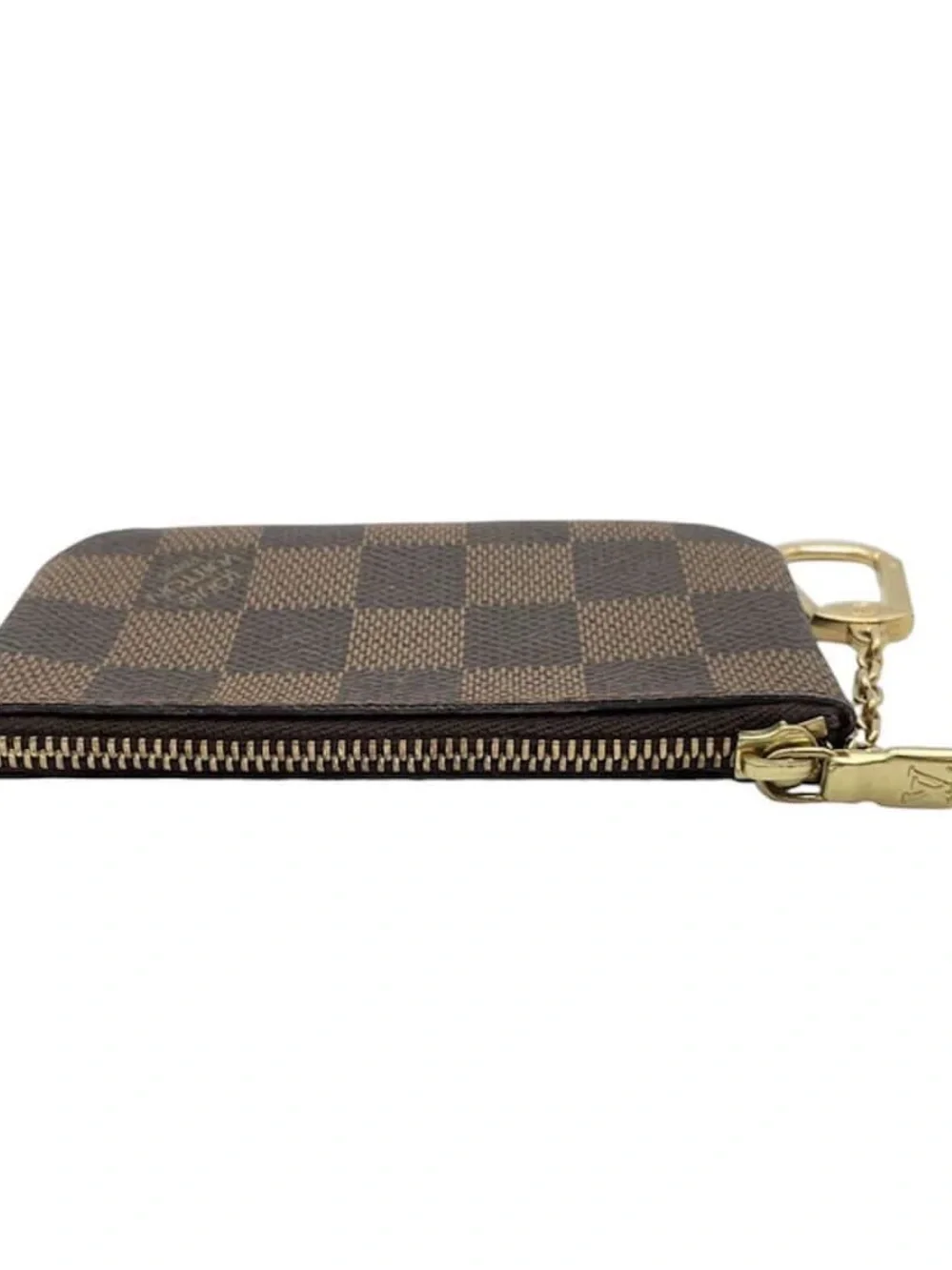 Authentic LOUIS VUITTON Damier Ebene Key Cles Pouch Wallet